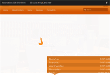 Tablet Screenshot of embersrestaurant.co.uk